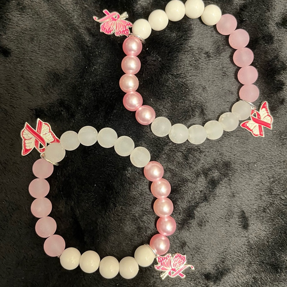 Breast Cancer Awareness Bracelet Set